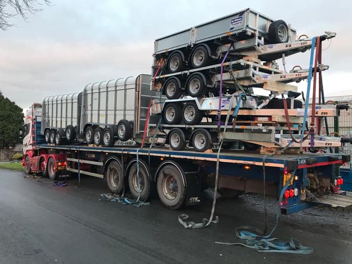 Delivery of trailers in Northern Ireland